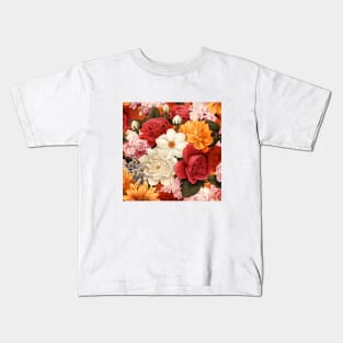 Summer Floral Design Kids T-Shirt